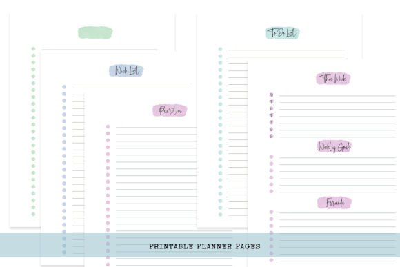 Download Pretty Printable Planner Pages - Planner pages Collection