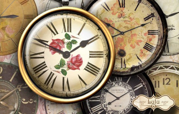 Download Vintage Clocks Circles - Circles Collection