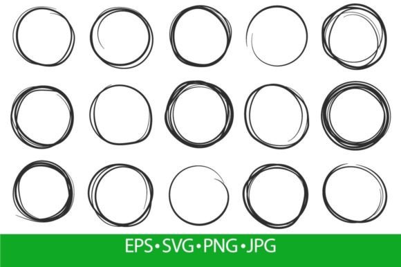 Download Hand Drawn Circles, Circular Brushes - Circles Collection