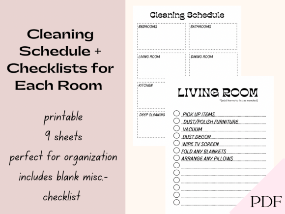 Download House Cleaning Checklist Printable PDF - Checklist Collection