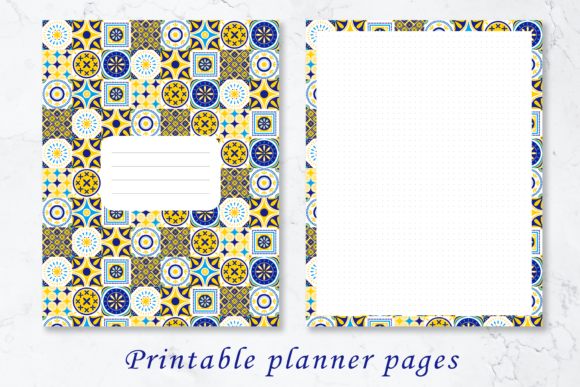 Download Printable Planner Pages with Azulejo - Planner pages Collection